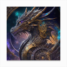 Steampunk Dragon 2 Canvas Print