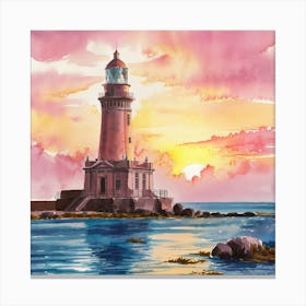 Pink Horizon Canvas Print