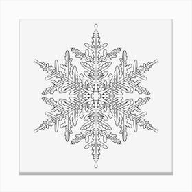 Snowflake Mandala 03 Canvas Print