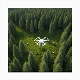 Drone In The Forest 6 Canvas Print