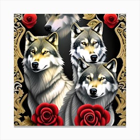 Gorgeous Wolves Canvas Print