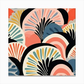 Abstract Floral Pattern 2 Canvas Print