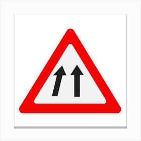 Road Sign.A fine artistic print that decorates the place.18 Canvas Print