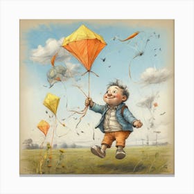 Kite Flying 1 Canvas Print