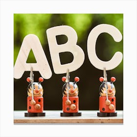 alphabet ABC Canvas Print