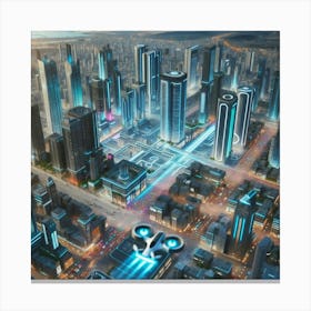 Futuristic City 5 Canvas Print