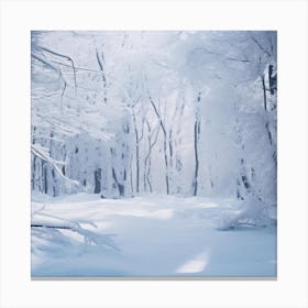 Snowy Forest Canvas Print