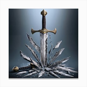 Legendary Shattered Sword Canvas Print