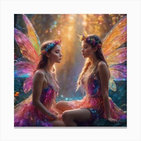 Crystal Fairies Canvas Print