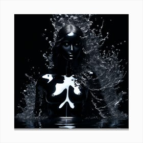 Woman In Water 4 Canvas Print