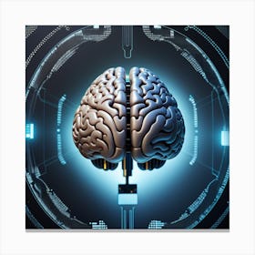 Artificial Intelligence Brain 16 Canvas Print