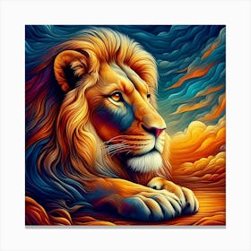 Creative Wild Animal Representation 65 Canvas Print