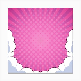 Pop Background Canvas Print