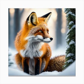 Red Fox 9 Canvas Print