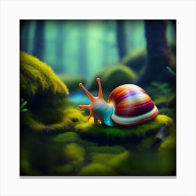 Alien Snail Canvas Print