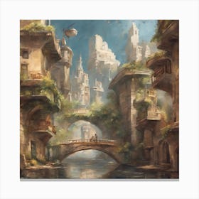 Fantasy City Canvas Print