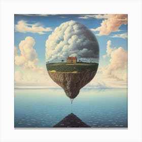 'House On A Cloud' Canvas Print