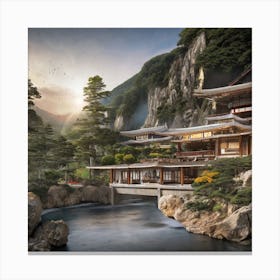 Asian House Canvas Print