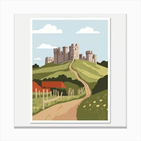 Corfe Castle Travel 1 1 Canvas Print