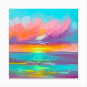 Abstract Sea View Canvas Print