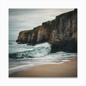 Cliffs And Waves Canvas Print