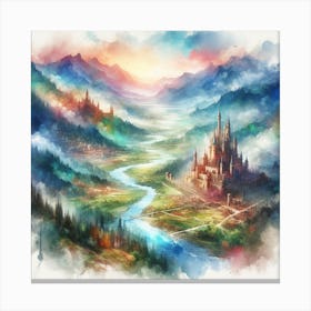 Fantasy Landscape Painting Canvas Print