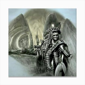 Black Warrior Canvas Print