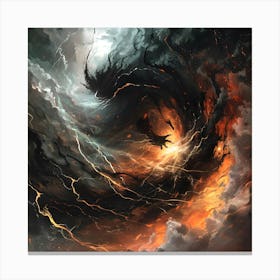 Demonic Storm Canvas Print