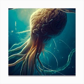 Octopus Brain Canvas Print