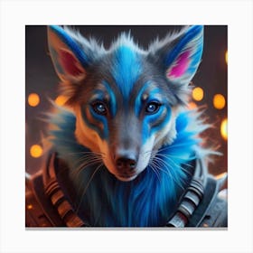 Blue Wolf Canvas Print