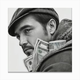 'The Man With The Money' Canvas Print
