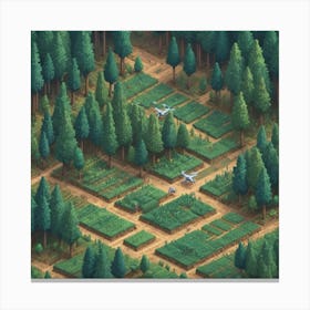 Pixel Art 1 Canvas Print