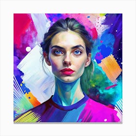 Portrait Of A Woman 10 Canvas Print