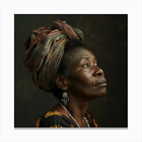 Portrait Of An African Woman 2 Canvas Print