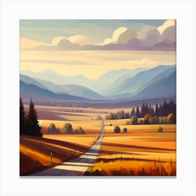 Landscape Painting 128 Canvas Print