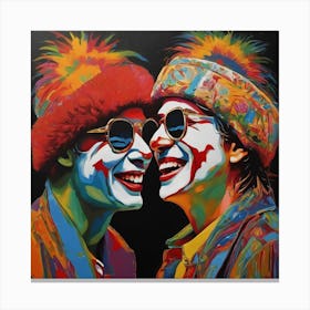 Clowns Canvas Print