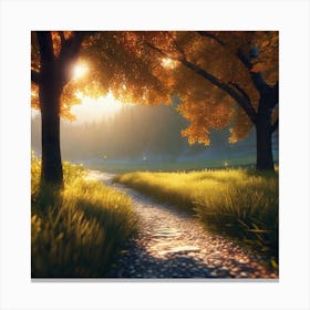 Path In The Woods 14 Canvas Print