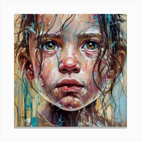 Child With Tears Canvas Print