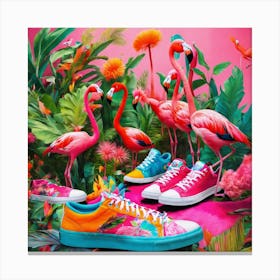 Flamingos 1 Canvas Print