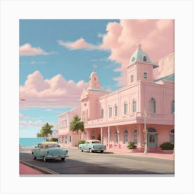 Pink City Canvas Print