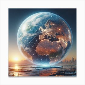 Earth In Space 31 Canvas Print