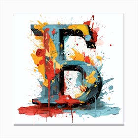 Letter B 12 Canvas Print