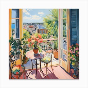 View From The Balcony Canvas Print