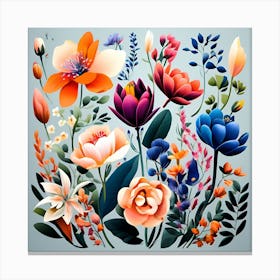 Floral Bouquet 1 Canvas Print