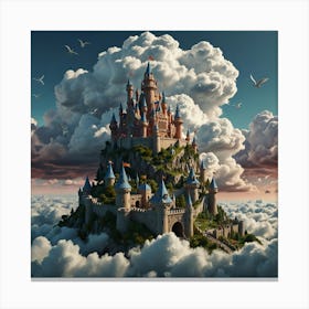 Castle In The Clouds 25 Canvas Print