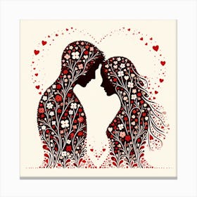 Couple In Love 1 Canvas Print