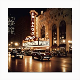 A Chicago Travel Poster Art 1 Canvas Print