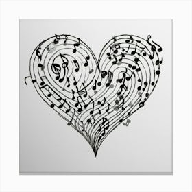 Heart Of Music 39 Canvas Print