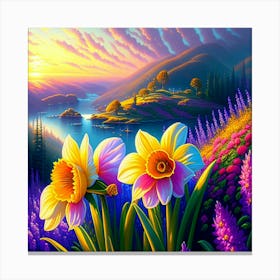 Daffodils 1 Canvas Print