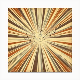 Graphic rays 1 Canvas Print